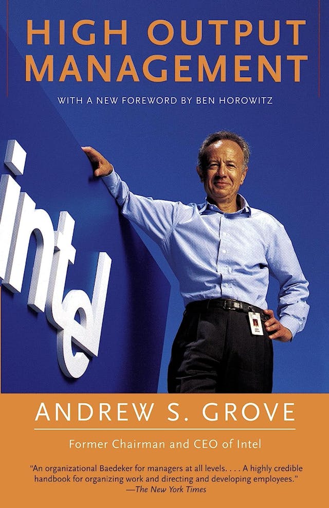 Book cover for High Output Management by Andy Grove